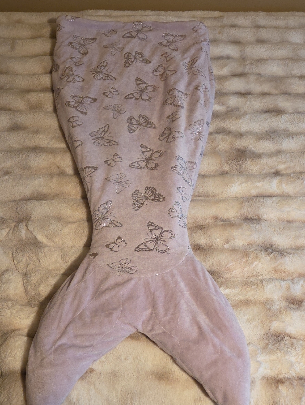 Butterfly Mermail Tail Blanket
